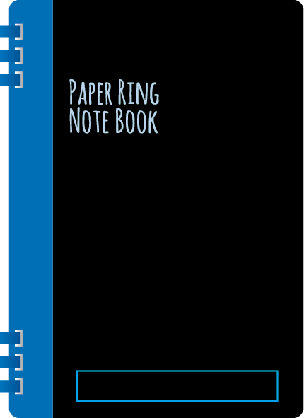 ＰＮ-２B PAPER RING NOTEBOOK ブルー｜名入れカレンダーのべかる